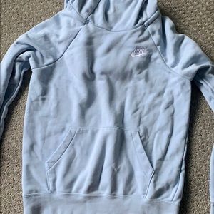 Baby blue nike sweatshirt